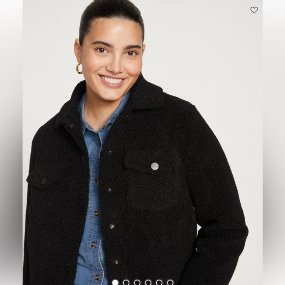 Universal Standard Black Kelsey Teddy jacket size M (M = 18 - 20) New with tags - Picture 3 of 8